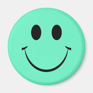 Green Happy Face Magneet