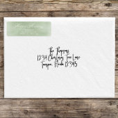 Green Happy Holiday Kalligrafie Script Aangepast Etiket