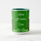 Green Happy St Patricks Day Little Girl Celtic Hem Mok (Midden)