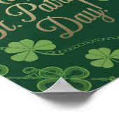 Green Happy St. Patrick's Day Poster (Hoek)