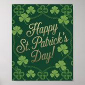 Green Happy St. Patrick's Day Poster (Voorkant)
