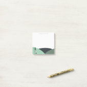 Green Harlequin Bunny Post-it® Notes (Op bureau)