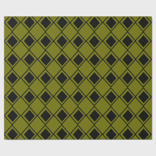 Green Harlequin Cadeaupapier