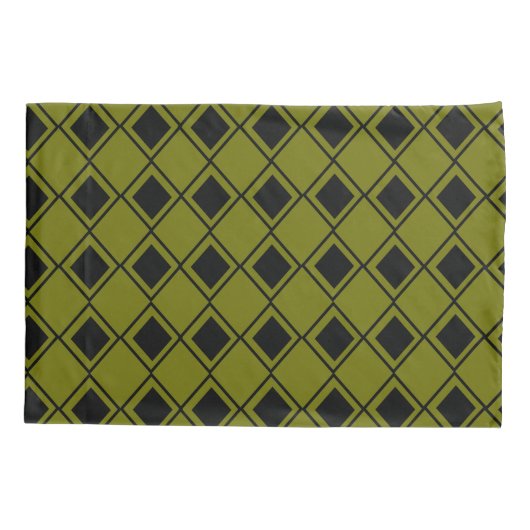 Green Harlequin Kussensloop (Achterkant)