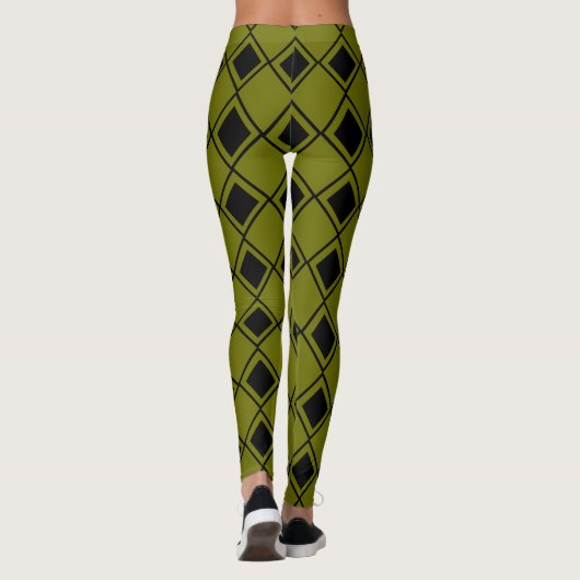Green Harlequin Leggings (Achterkant)