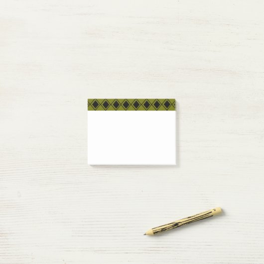 Green Harlequin Post-it® Notes (Op bureau)
