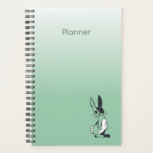 Green Harlequin Rabbit/Bunny Agenda (Voorkant)