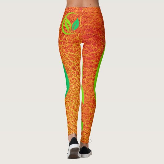 Green Harmony Leaf Leggings (Achterkant)