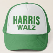 Green Harris Walz Trucker Pet (Voorkant)