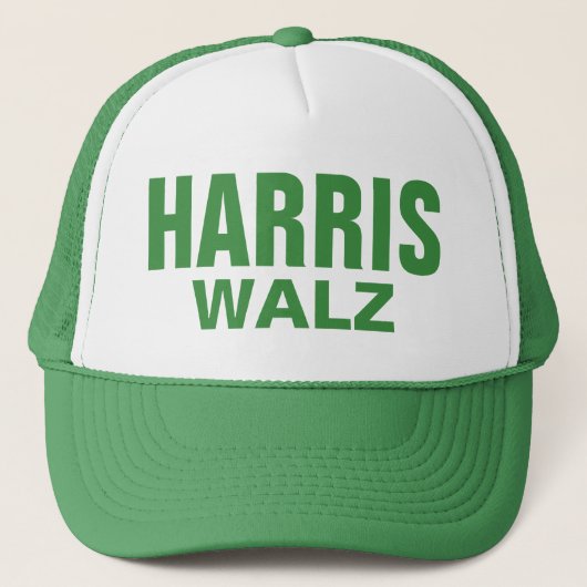 Green Harris Walz Trucker Pet (Voorkant)
