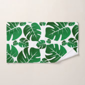 Green Hawaii Monstera Plant Palm Leaves Bad Handdoek (Handdoek)