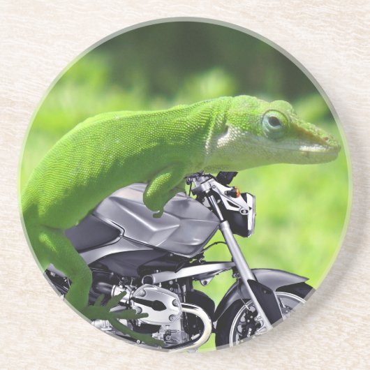 Green Hawaiian Gecko Onderzetter (Voorkant)