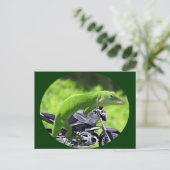 Green Hawaiian Gecko Rider Briefkaart (Staand voorkant)