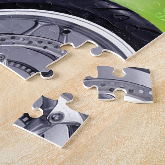 Green Hawaiian Gecko Rider Puzzle Legpuzzel (Zijkant)