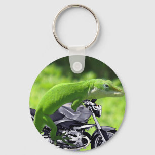 Green Hawaiian Gecko Rider Sleutelhanger