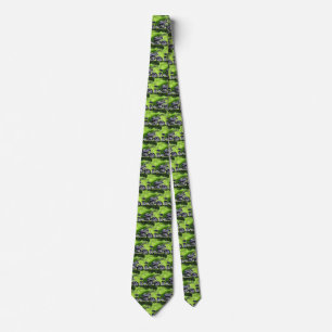 Green Hawaiian Gecko Rider Stropdas
