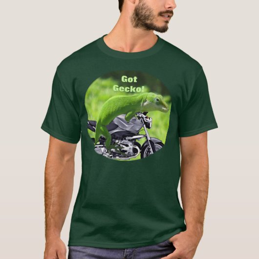 Green Hawaiian Gecko Rider T-shirt (Voorkant)