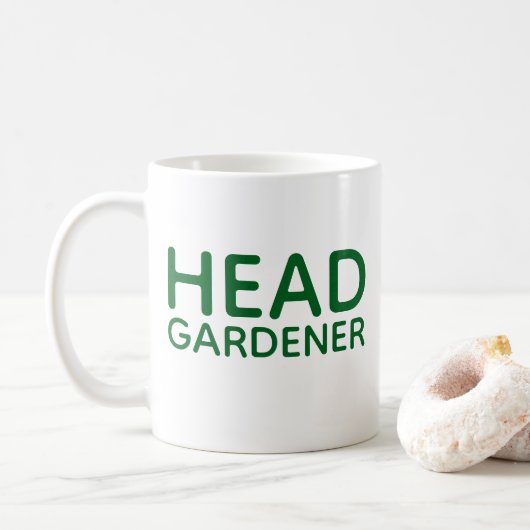 Green Head Gardener koffie mok (Met donut)