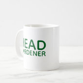 Green Head Gardener koffie mok (Voorkant links)