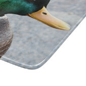 Green Headed Mallard Drake Foto Snijplank (Hoek)