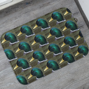 Green Headed Mallard Duck Photo Patroon Badmat