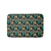 Green Headed Mallard Duck Photo Patroon Badmat (Voorkant)