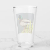 Green Headed Mallard Duck Wildlife Foto Glas (Achterkant)