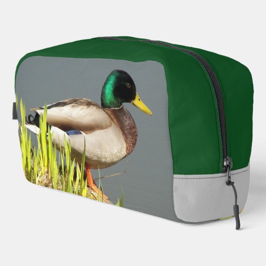 Green Headed Mallard Duck Wildlife Foto Toilettasje (Rechterhoek)