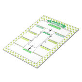 Green Healthcare Student Concept Kaart Sjabloon Notitieblok (Schuin)