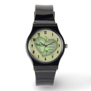 Green Heart Anesthetist Nurse horloge