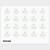 Green Heart Balloon Baby shower Dank u Ronde Sticker (Vel)