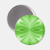 Green Heart Butterfly Abstract Magneet (Voorkant / Achterkant)