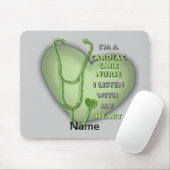 Green Heart Cardiac Care Nurse Muismat (Met muis)