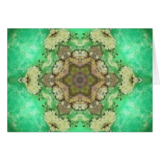 Green Heart Chakra Star Mandala (Voorkant Horizontaal)