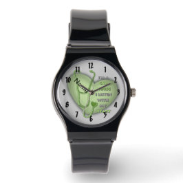 Green Heart CNA Nurse Horloge