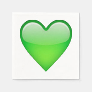 Green Heart - Emoji Servetten
