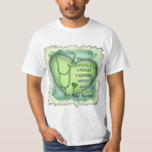 Green Heart Exceptional Nurse T-Shirt
