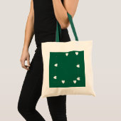 Green Heart Frame Tote Bag – Minimal Love Style (Voorkant (product))