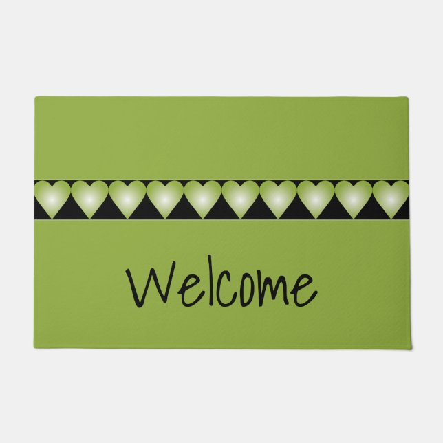 Green Heart Gedetailleerd Deurmat (Voorkant)