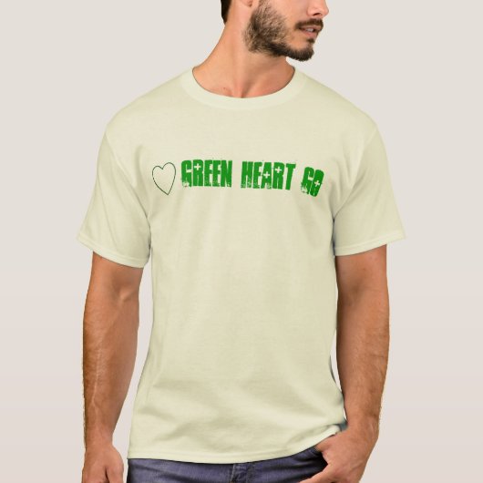 GREEN HEART GO T-SHIRT (Voorkant)