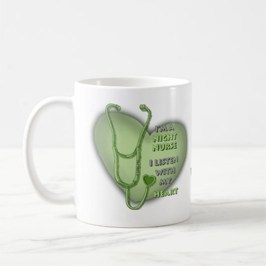 Green Heart Night Nurse Koffiemok (Links)