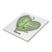 Green Heart Night Nurse Tegeltje (Zijkant)