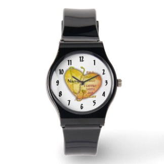 Green Heart School Nurse Horloge