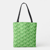 Green Heart Shape Leaf Pattern Canvas tas (Achterkant)