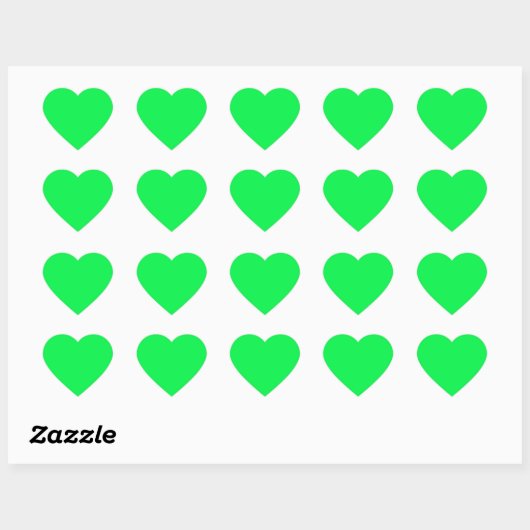 Green Heart Sticker (Vel)