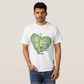 Green Heart Verloskundige Verpleegkundige T-shirt (Voorkant volledig)