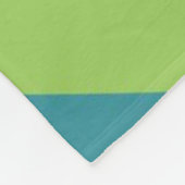 Green Heart Whimsical Valentijn's Day Gift Paar Fleece Deken (Hoek)