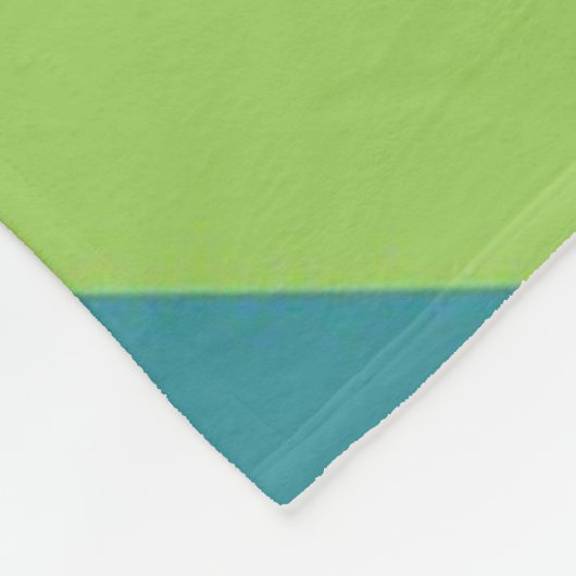 Green Heart Whimsical Valentijn's Day Gift Paar Fleece Deken (Hoek)