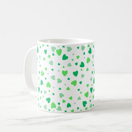 Green Hearts Koffiemok (Voorkant links)