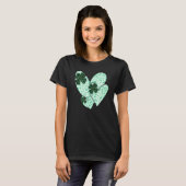 Green Hearts Lover Shamrock Irish Leprechaun St Pa T-shirt (Voorkant volledig)